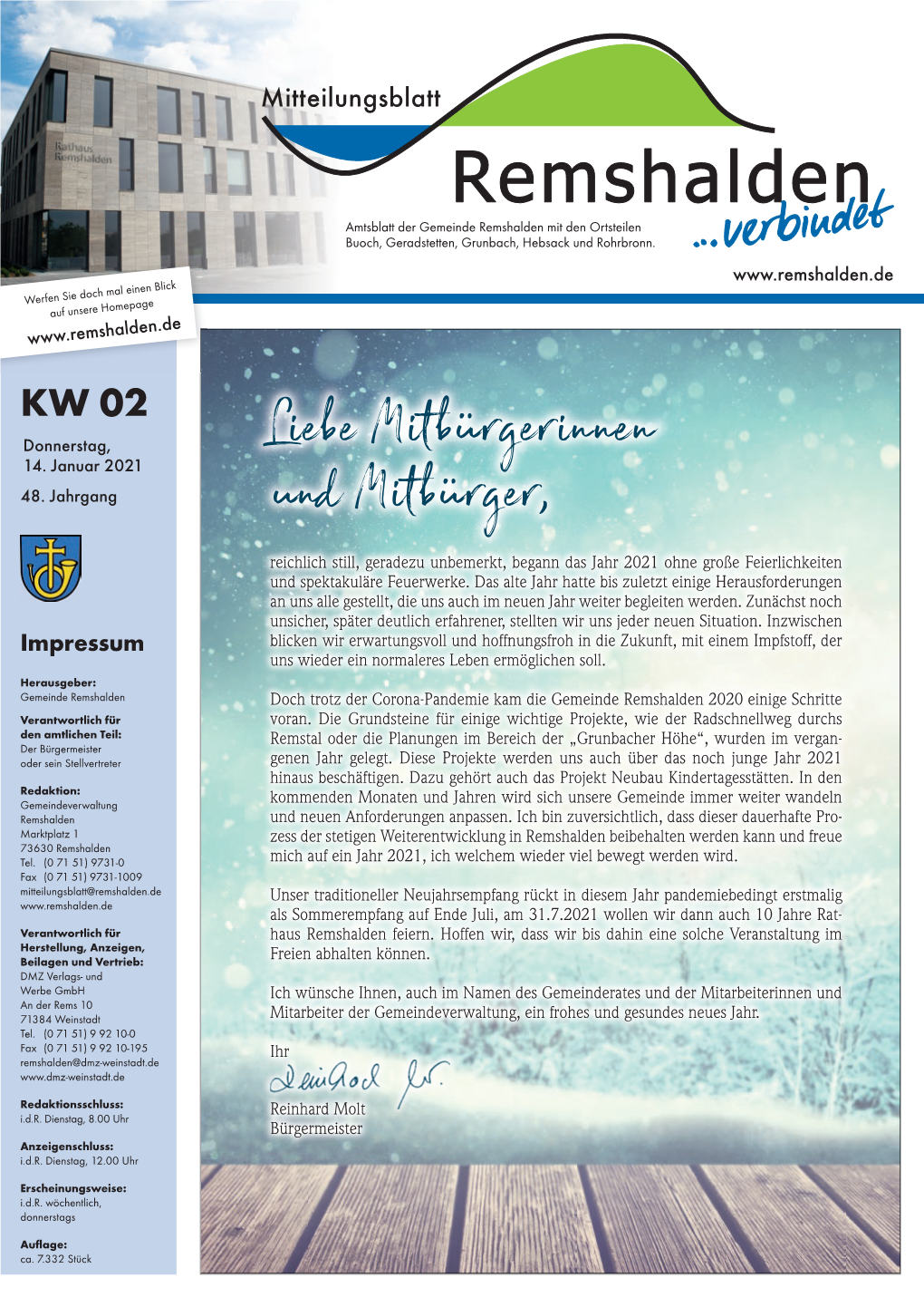 Mitteilungsblatt KW 02
