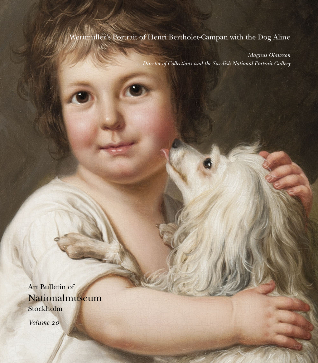 Wertmüller's Portrait of Henri Bertholet-Campan with the Dog Aline