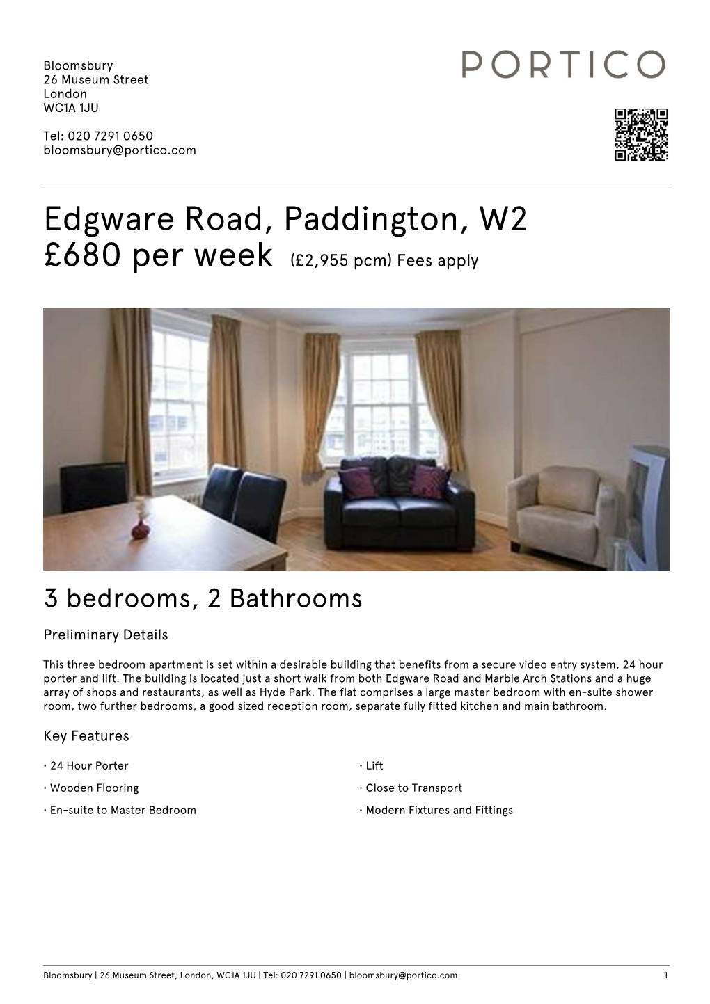 Edgware Road, Paddington, W2