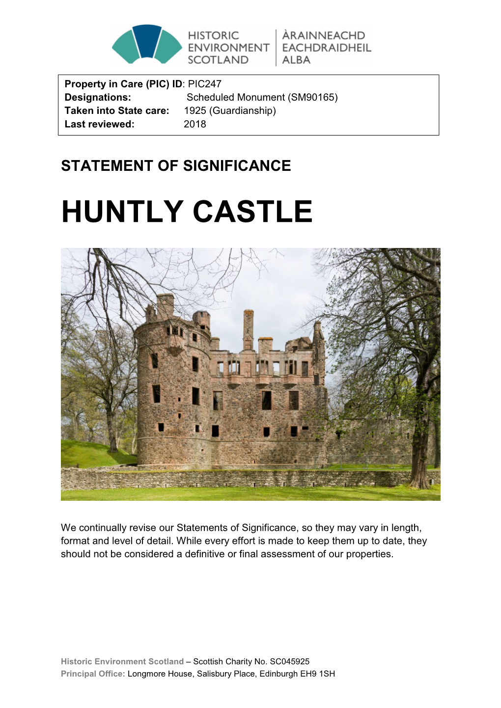 Huntly Castle