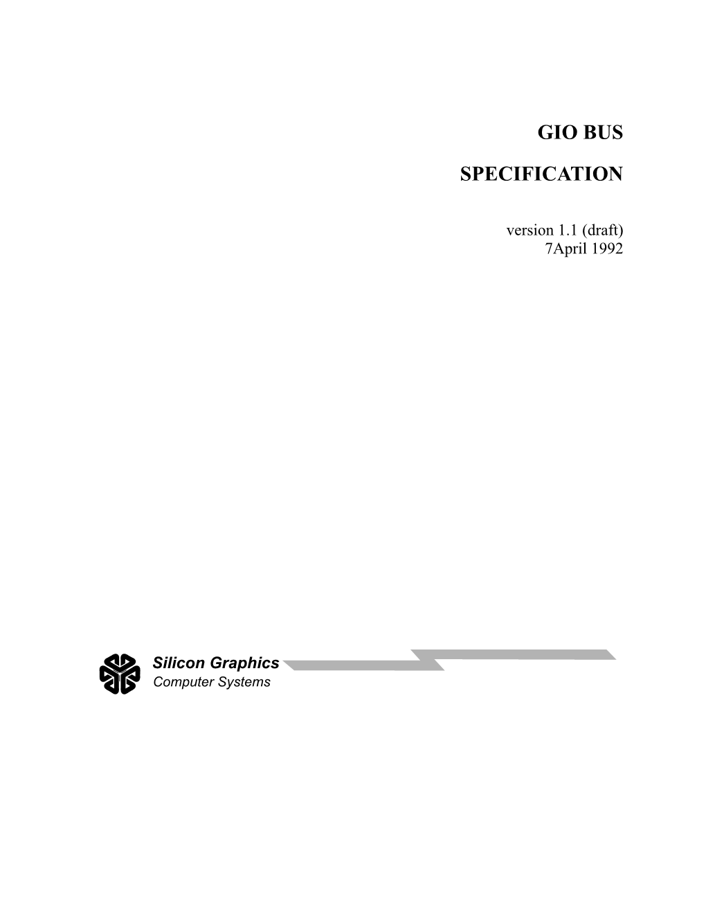 Gio Bus Specification
