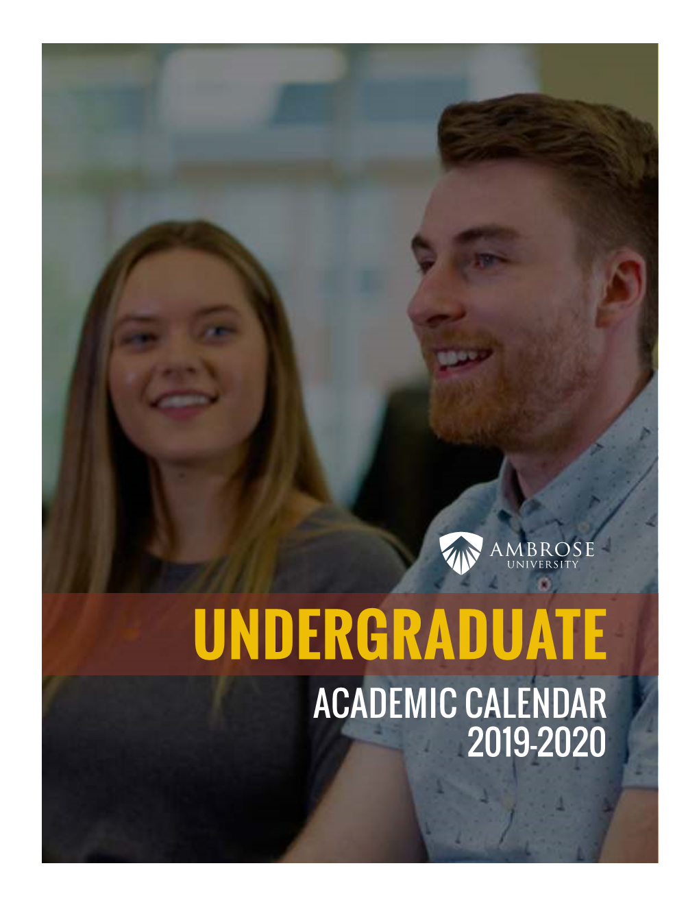 Undergraduate Academic Calendar 2019-20.Indd