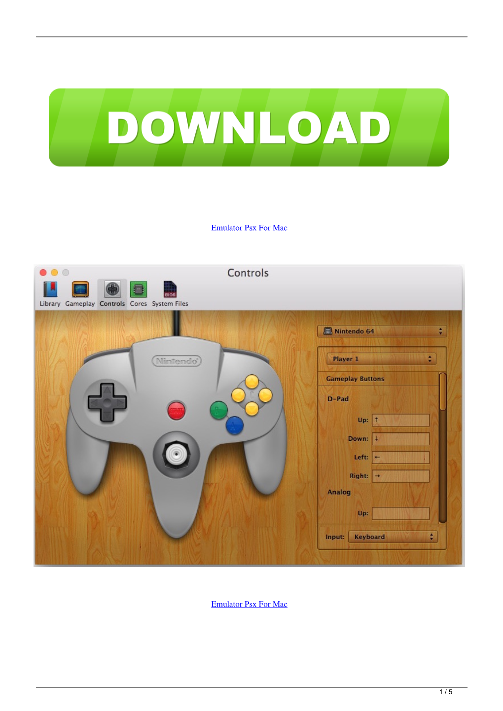 Emulator Psx for Mac