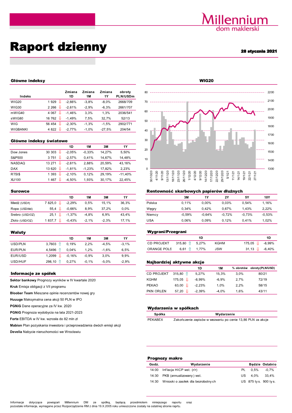 Raport Dzienny 28 Stycznia 2021