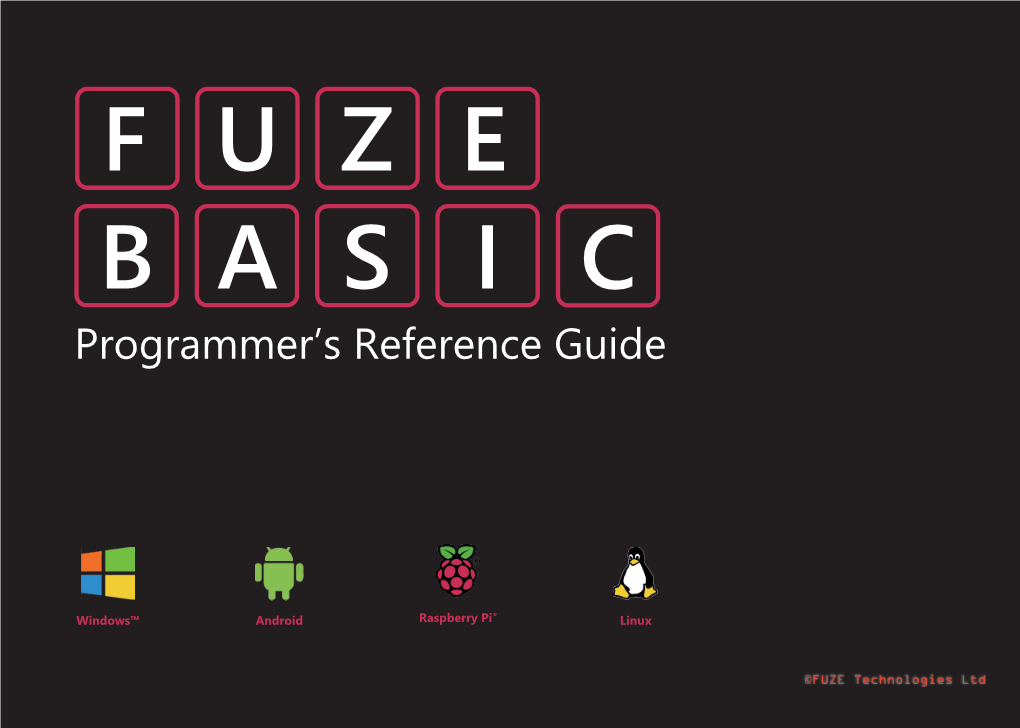 Programmer's Reference Guide