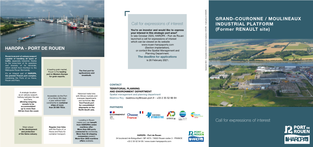 Call for Expressions of Interest GRAND-COURONNE