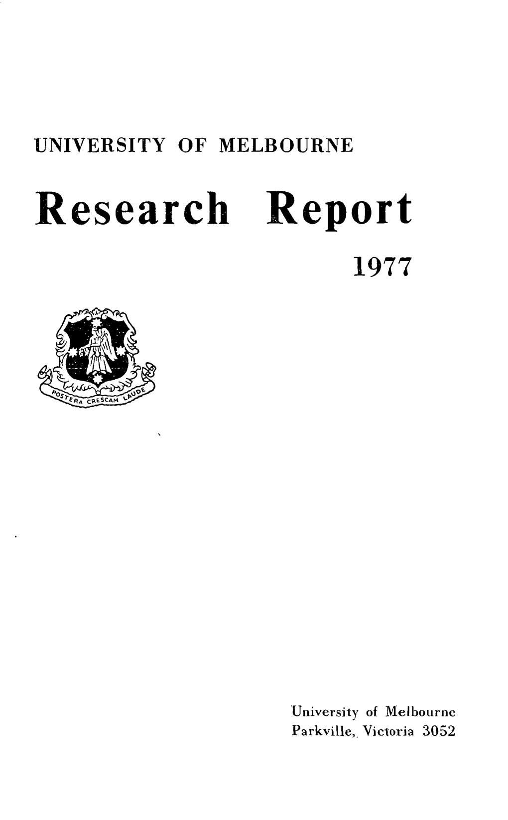 Research Reports: (1977)