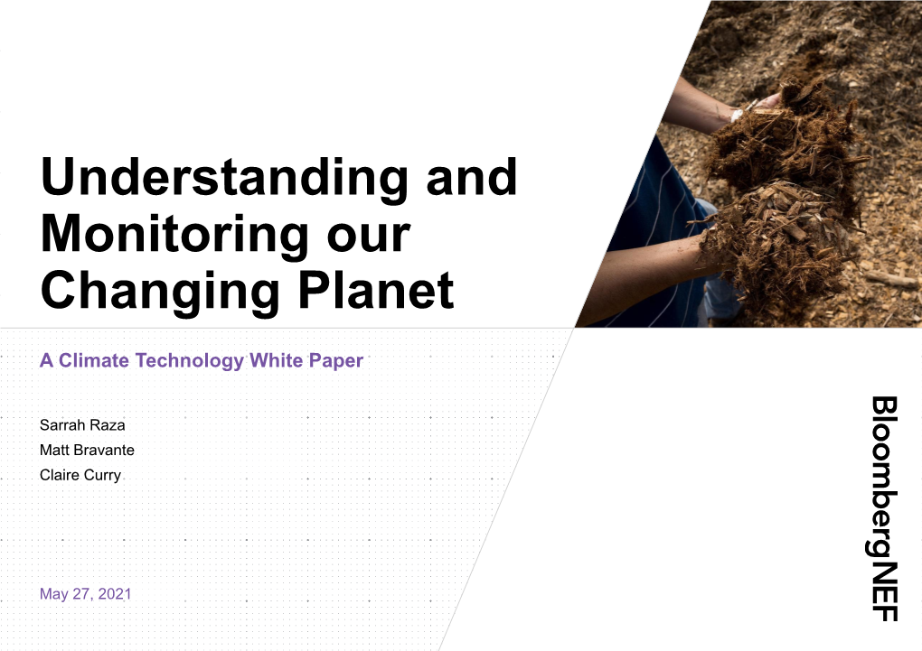 Monitoring and Understanding Our Changing Planet
