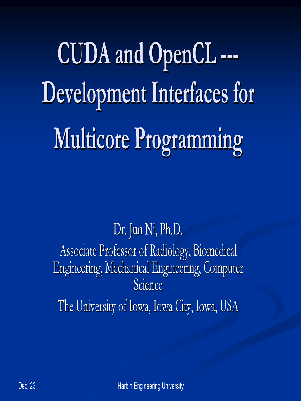 CUDA and Opencl
