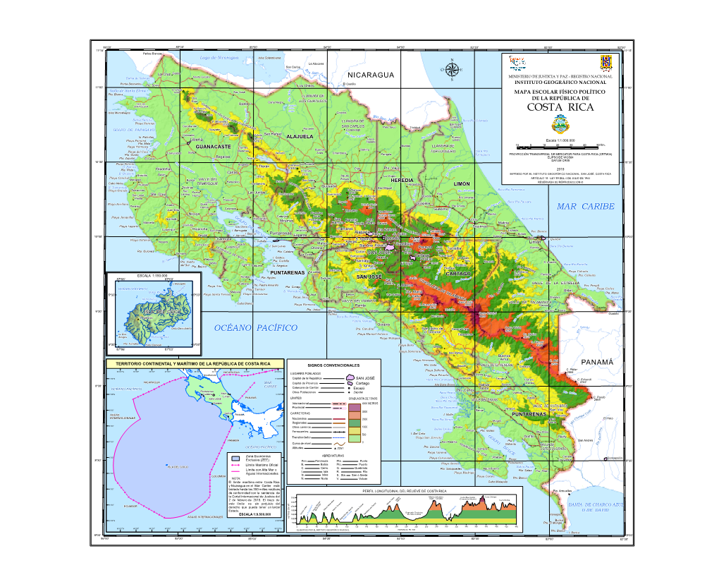 COSTA RICA 1806 L CÁ Z R Isla N Ío S N IC O a Bahía Nancite a Í N Calero DE Ju a Boca Río Colorado V