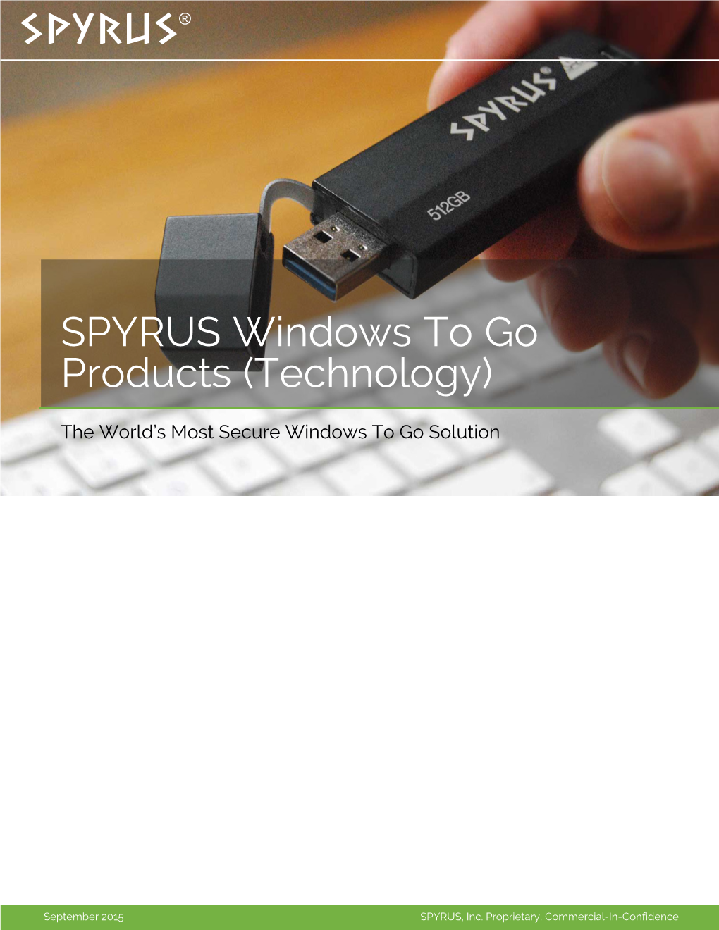 SPYRUS Windows to Go Products (Technology)