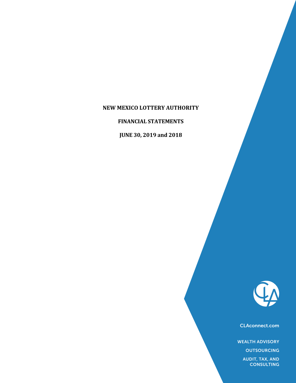 2019 Financial Statements & Audit Report