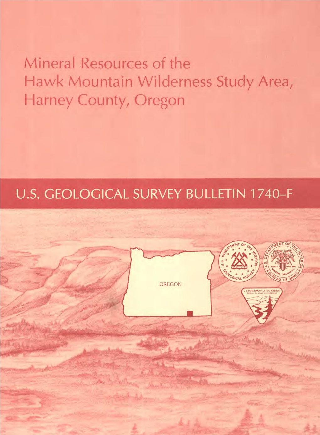 Mineral Resources of the Hawk Mountain Wilderness Study Area, Harney County, Oregon