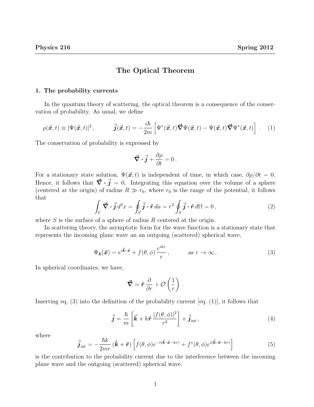 The Optical Theorem