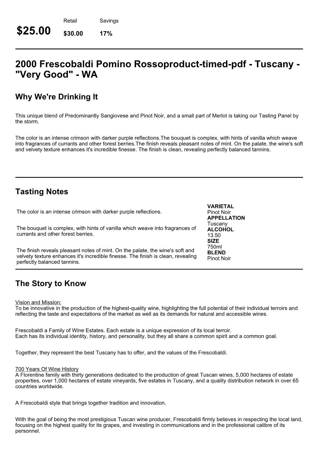 Download Tasting Notes