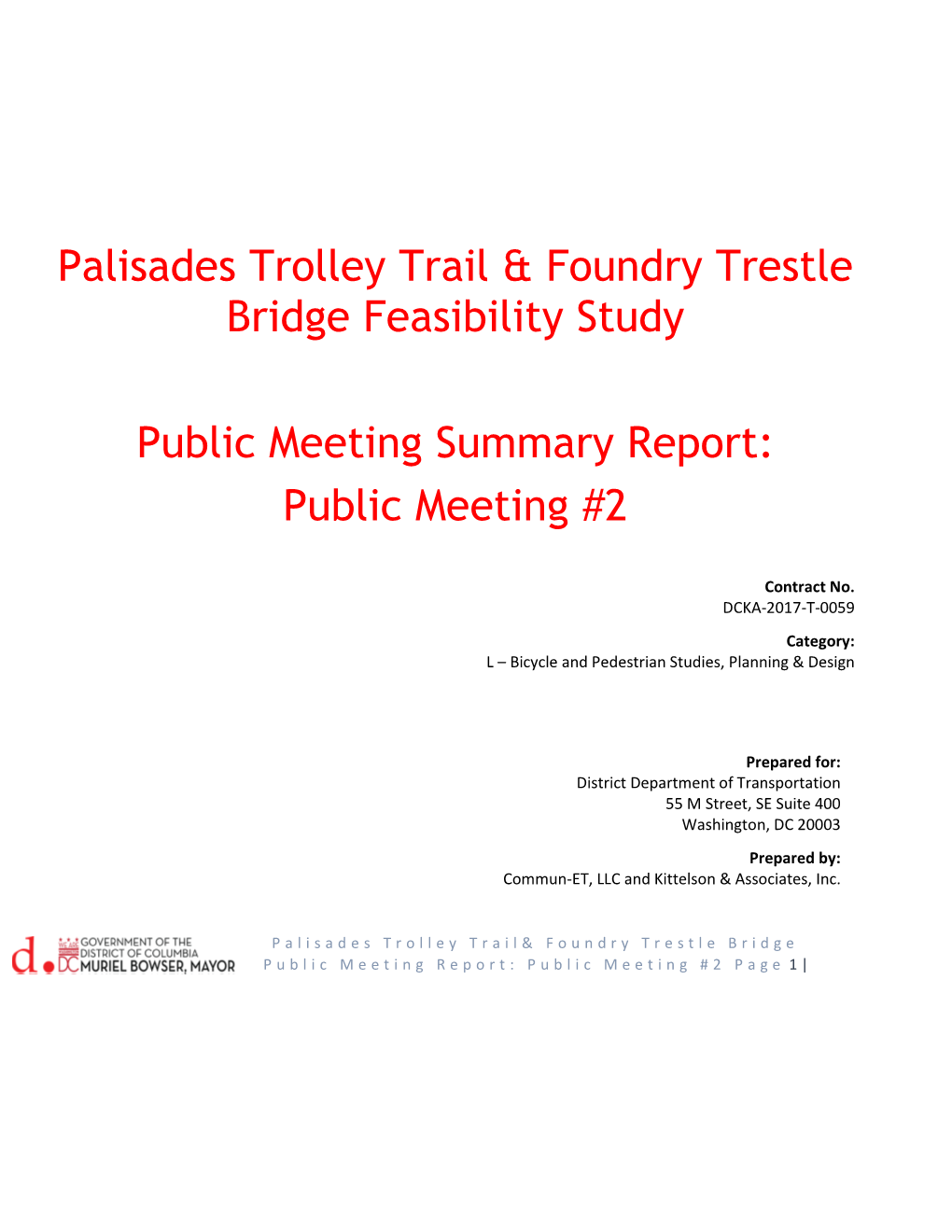 Palisades Trolley Trail & Foundry Trestle Bridge Feasibility