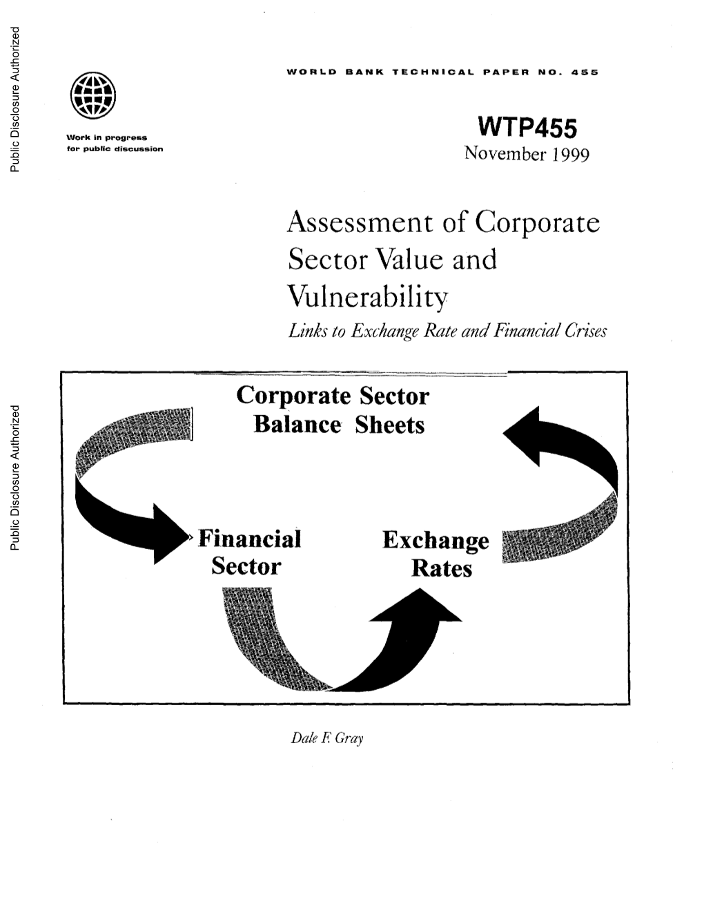 WTP455 for Public Discussion November 1999 Public Disclosure Authorized