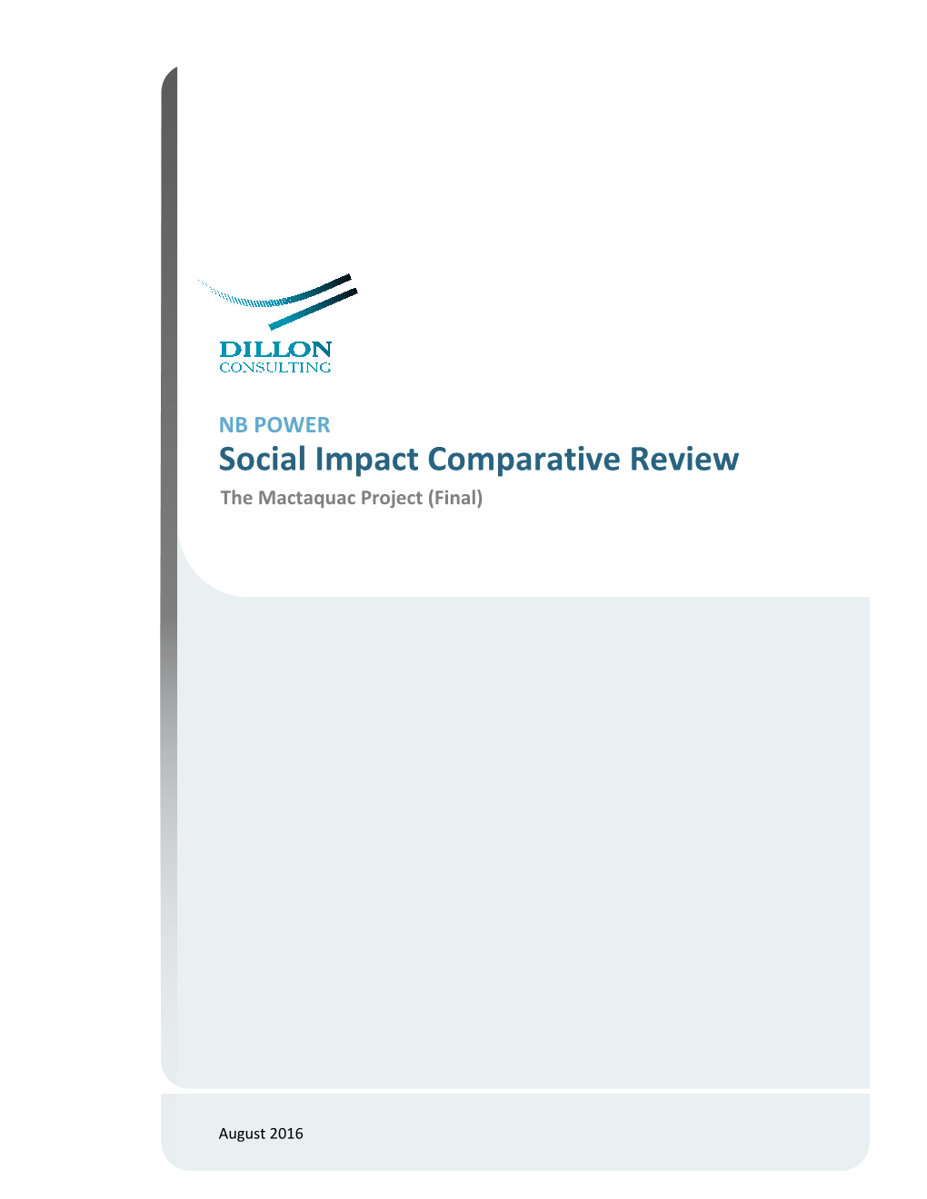 Social Impact Comparative Review the Mactaquac Project (Final)