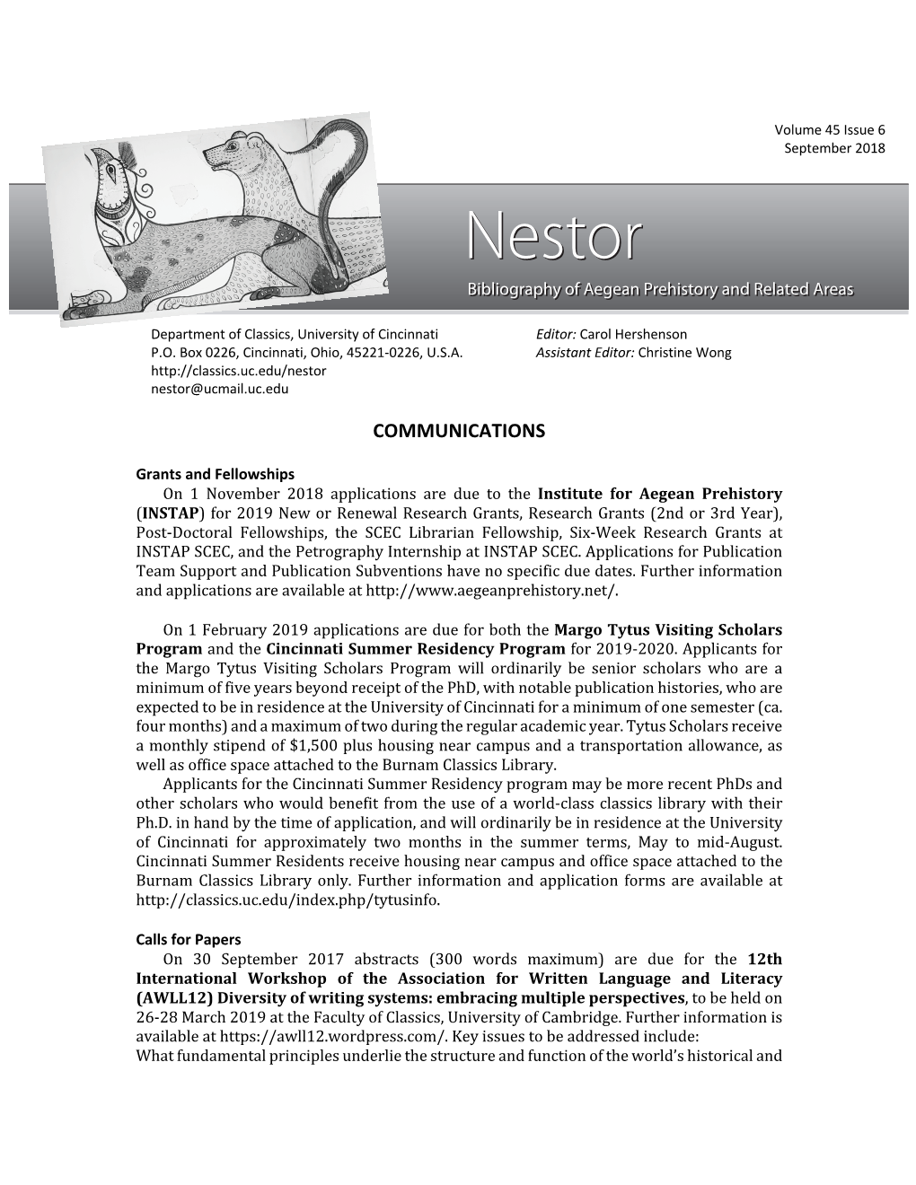 Nestor Nestor@Ucmail.Uc.Edu