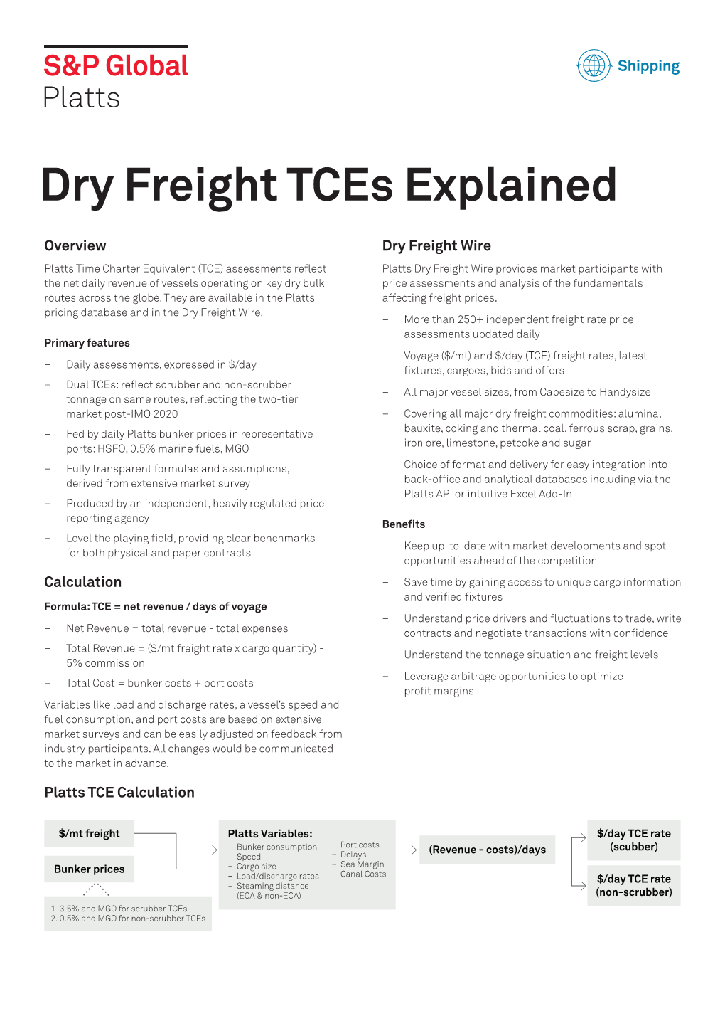 Dry Freight Tces Explained