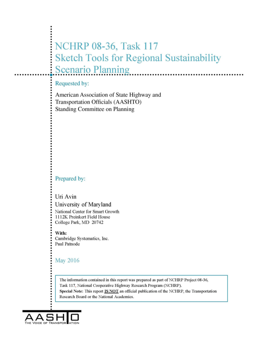 Sketch Tools for Regional Sustainability Scenario Planning