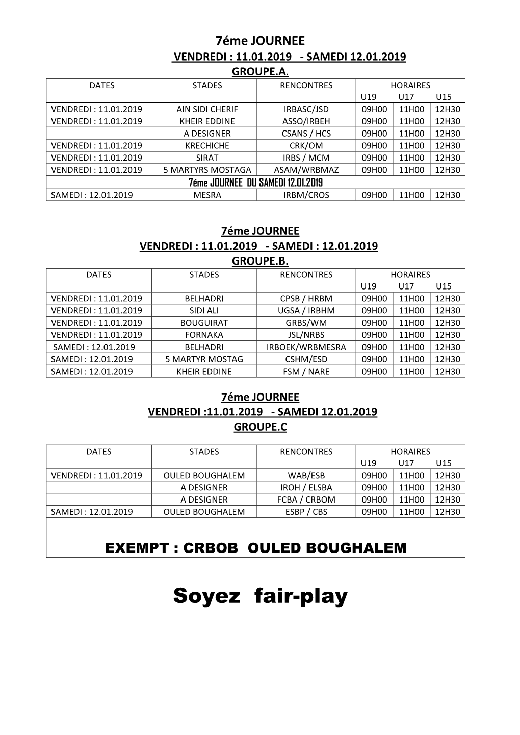 Soyez Fair-Play