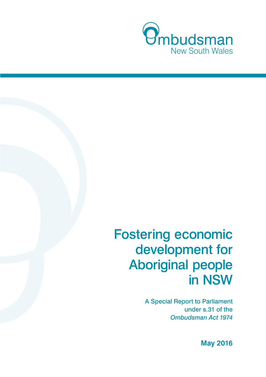 Fostering Economic Development for Aboriginal Peopl In