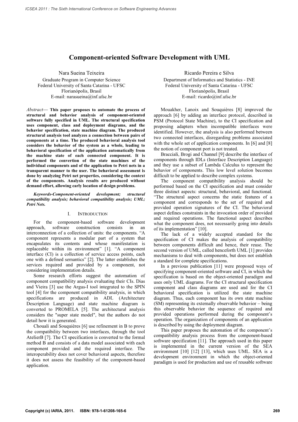 Component-Oriented Software Development with UML