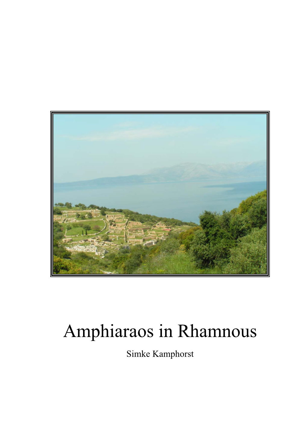 Amphiaraos in Rhamnous