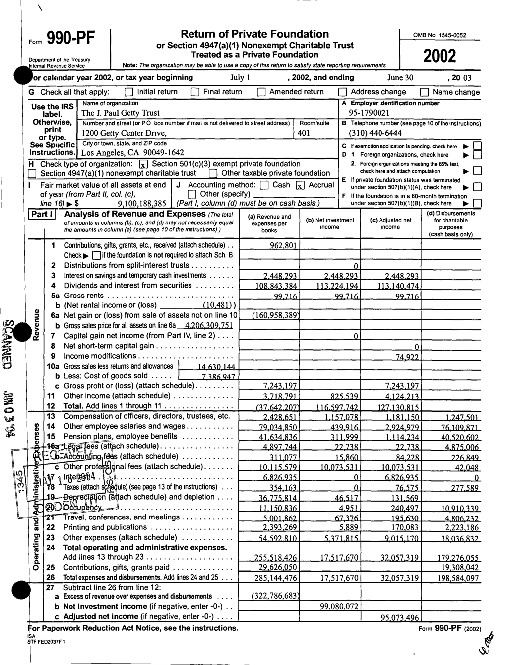 2003 Estimated Tax 