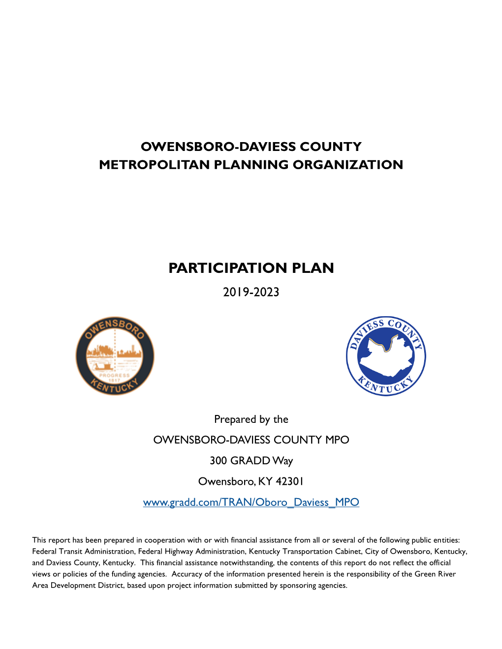 Owensboro-Daviess County Metropolitan Planning Organization Participation Plan