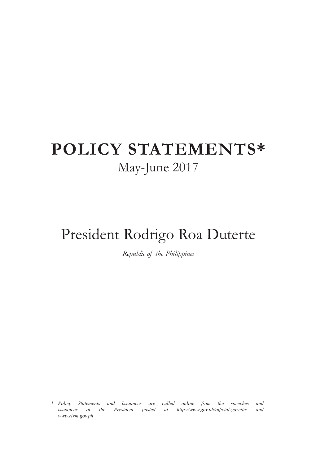 Policy Statements 3 2017 Final.Indd