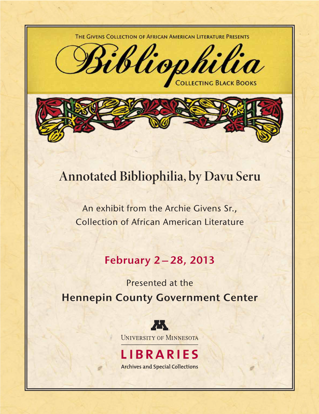 Annotated Bibliophilia, by Davu Seru