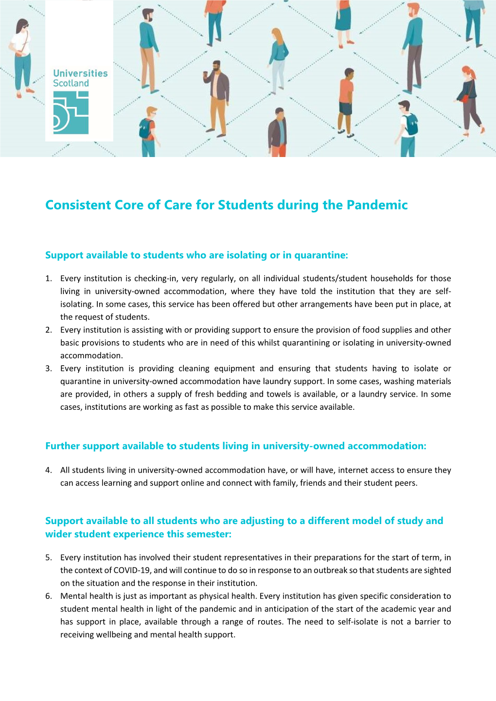 Consistent Core of Care for Students During the Pandemic