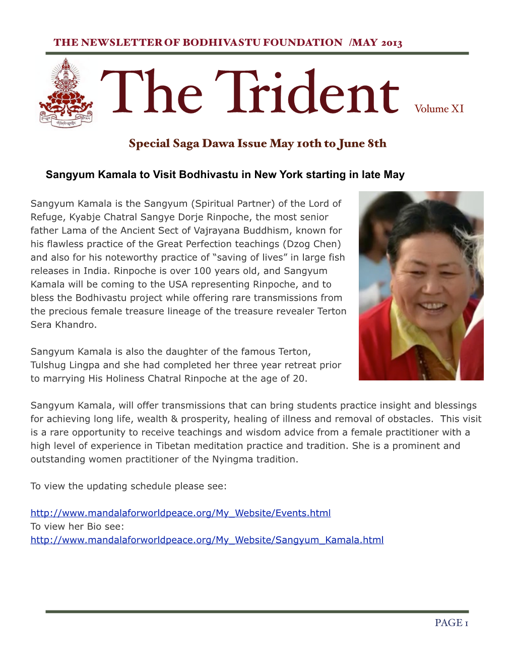 Trident 11Th Newsletter Working Copy