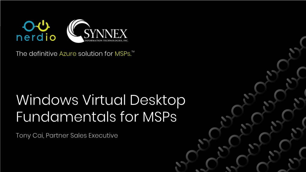 Windows Virtual Desktop Fundamentals for Msps