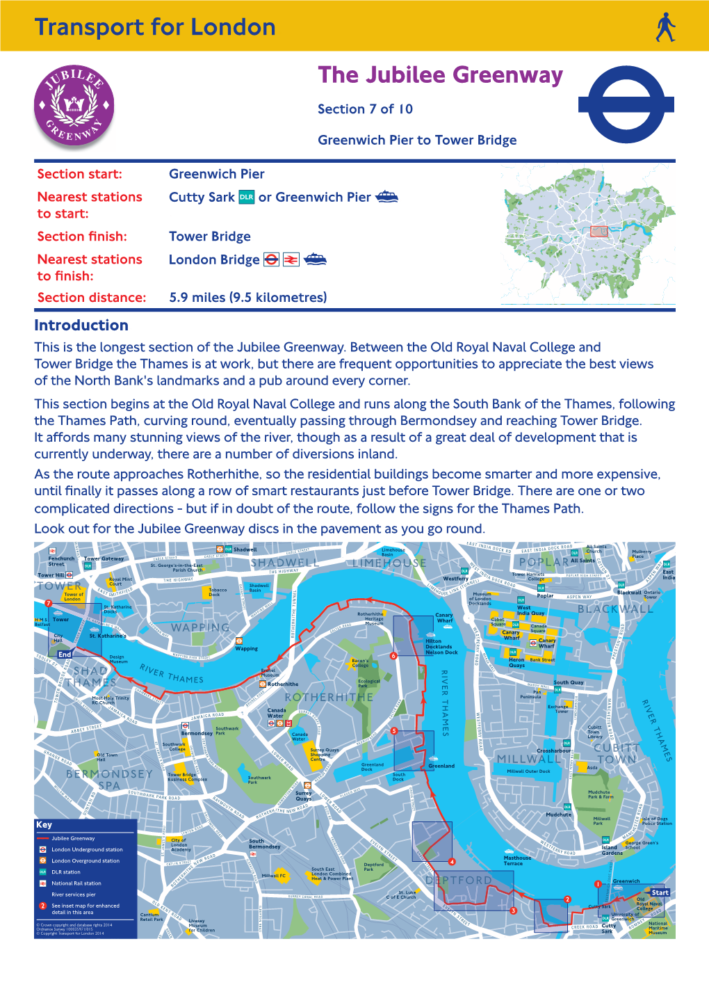 The Jubilee Greenway. Section 7 of 10