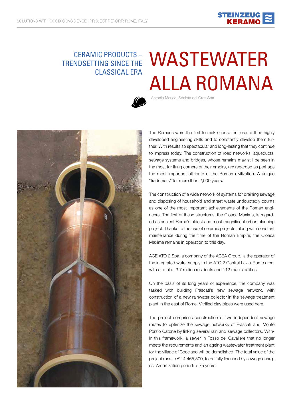 Wastewater Alla Romana Ceramic Products