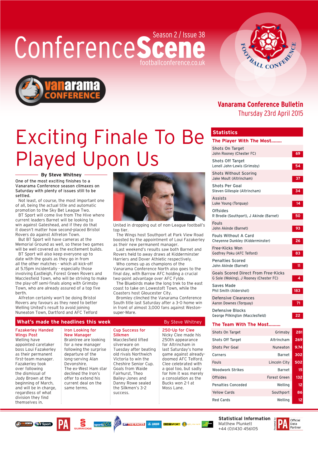 Conferencesceneseason 2 / Issue 38 Footballconference.Co.Uk