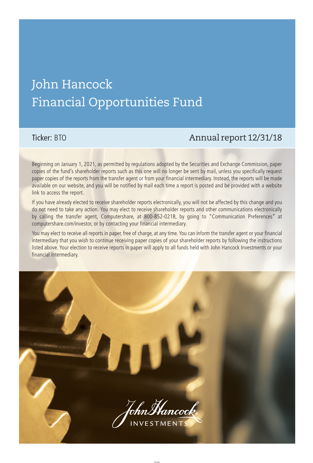 John Hancock Financial Opportunities Fund