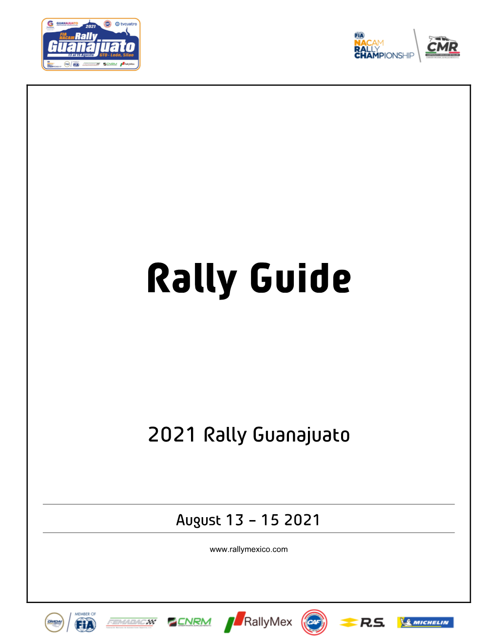 Rally Guide 10 Rally Guanajuato 2021