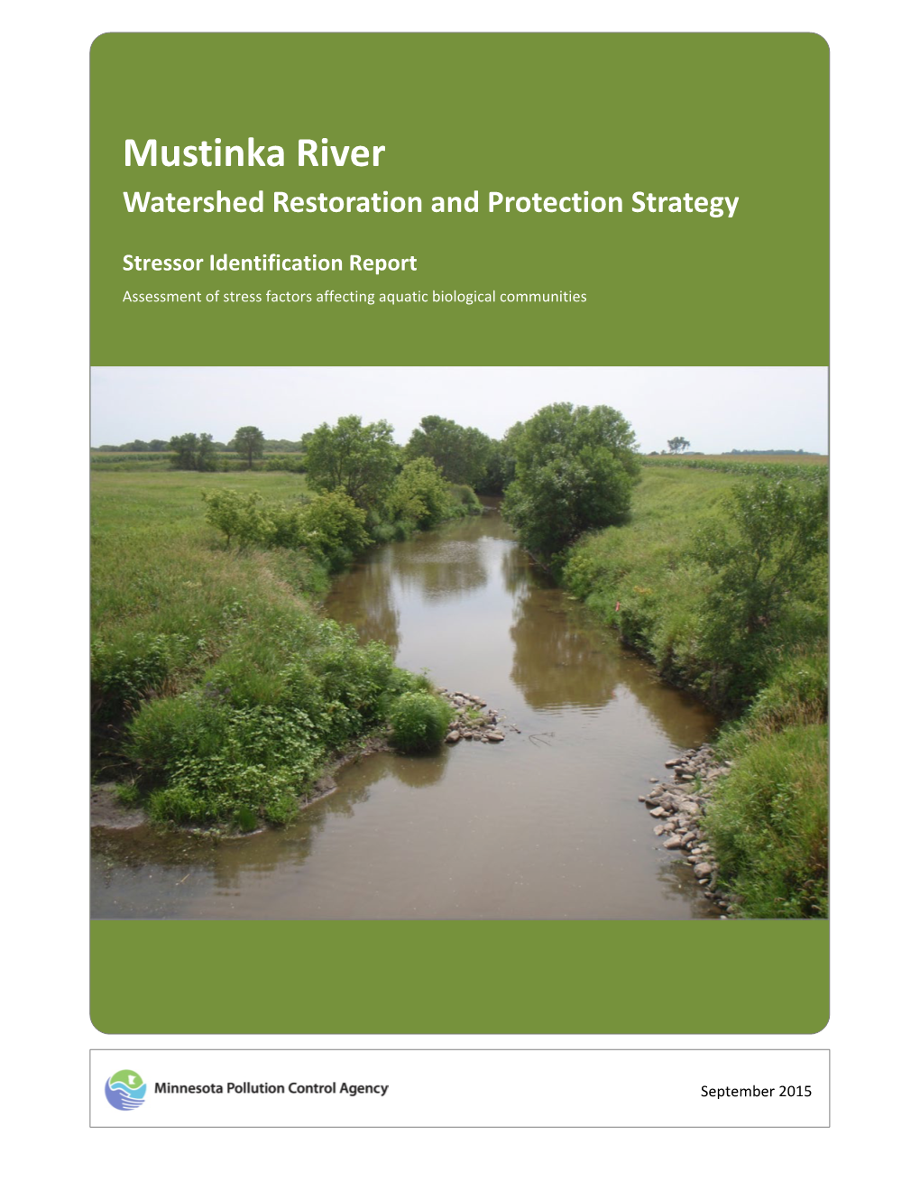 Mustinka River Watershed Stressor Identification Report