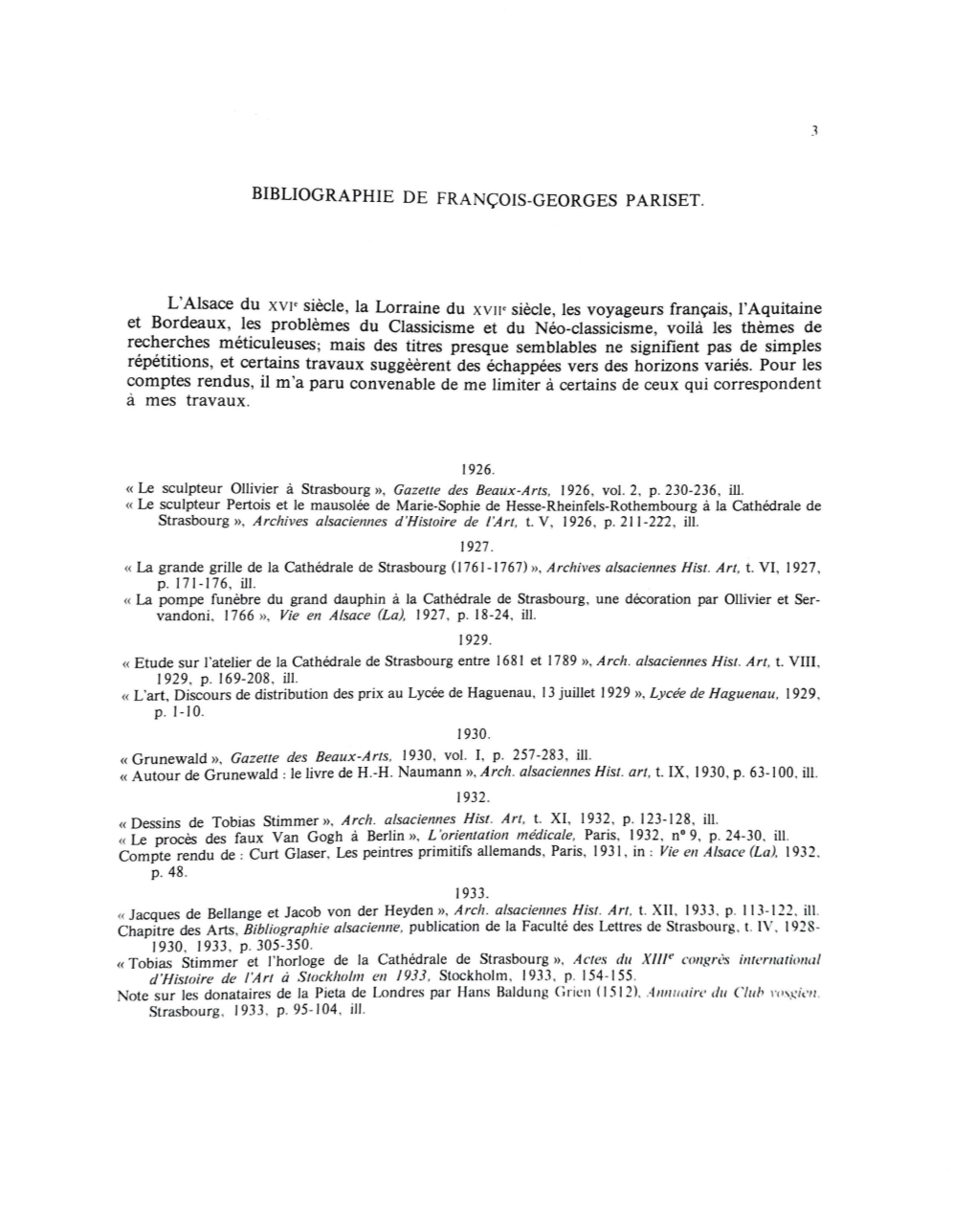 L'alsace Du Xv1• Siècle, La Lorraine Du Xvw Siècle, Les Voyageurs Français, L'aquitaine Et Bordeaux, Les Problèmes Du Clas