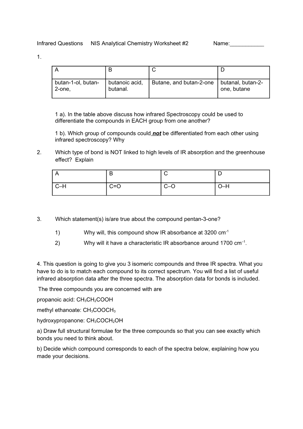 AS and a Level Chemistry a Multiple Choice Practice Tests (Alcohols, Haloalkanes and Analysis)