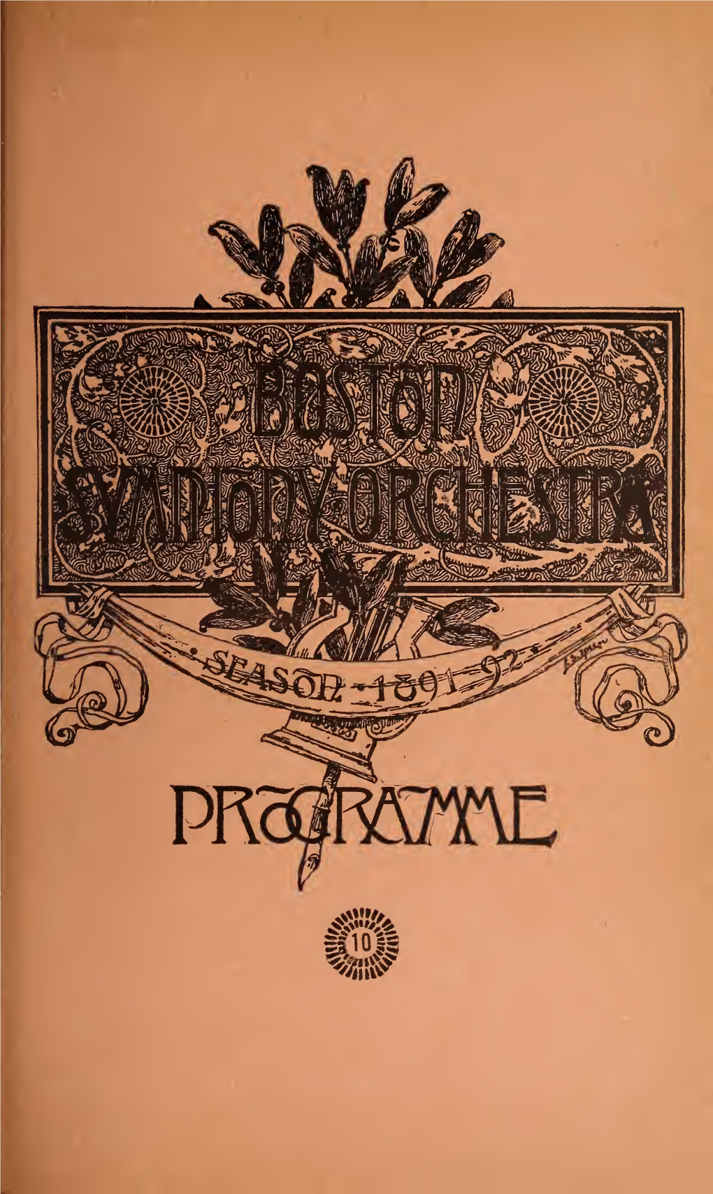 Boston Symphony Orchestra Concert Programs, Season 11, 1891-1892