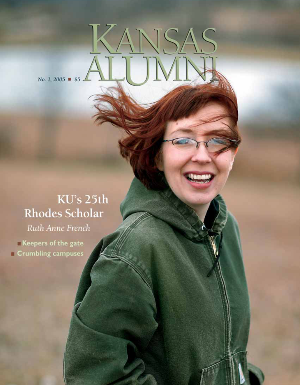 Her Upbringing on a Reno County Farm Prepared Ruth Anne French to Excel. with a Rhodes Scholarship, She Takes the Next Step on Her Path to Public Service