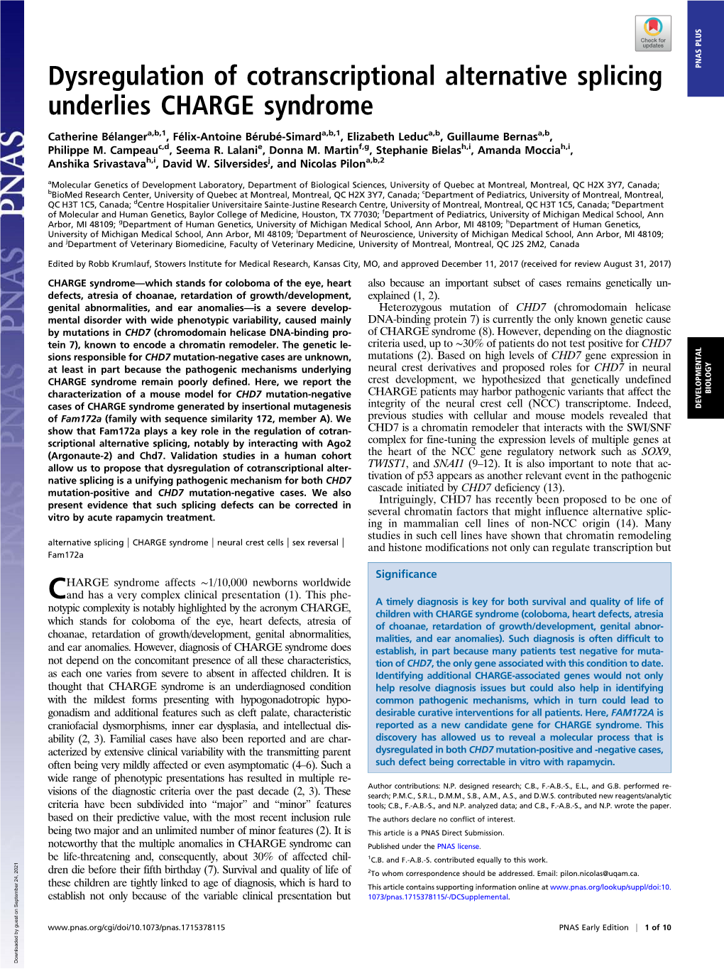 Dysregulation of Cotranscriptional Alternative Splicing Underlies