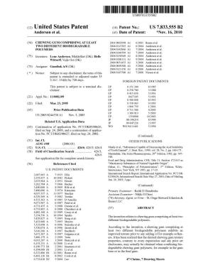 (12) United States Patent (10) Patent No.: US 7,833,555 B2 Andersen Et Al