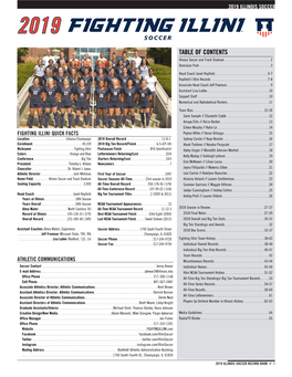 TABLE of CONTENTS Illinois Soccer and Track Stadium