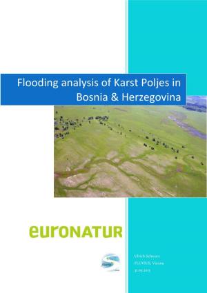 Flooding Analysis of Karst Poljes in Bosnia & Herzegovina
